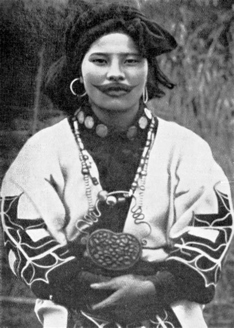 ainu face tattoos are very similar to australonesian ones